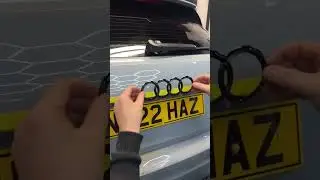 Audi A1 badges change with black🖤#automobile#satisfying#tools #satisfyingvideo#diy#viral#asmr