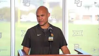 Presser: Dave Aranda Preview Trip to West Virginia | Baylor Football