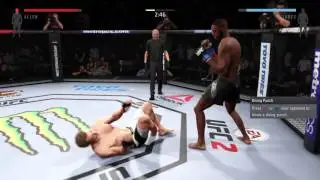 Jones-8 knockdowns Then tornado kick KO