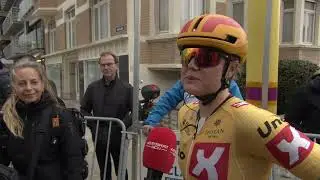 Amalie Dideriksen - Interview at the finish - Classic Brugge-De Panne 2023