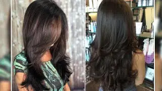 طريقة قص الشعر الطويل ديكرادي مع الحفاظ على طول الشعر خطوة بخطوة مع الشرح 😍😍Hair cut included