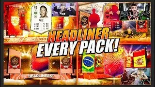 INSANE FIFA 20 HEADLINER IN EVERY SINGLE PACK!!! ft HEADLINER NEYMAR!! FIFA 20 Ultimate Team