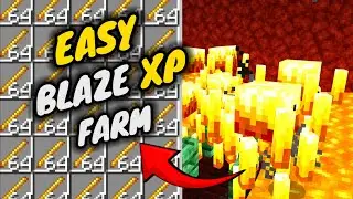 EASY ! Blaze Xp farm for Bedrock/Java/PE 1.21+🔥 - (2026)