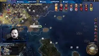Civ 7 Wednesday, long stream, Archipelago map, Deity, full navy domination run