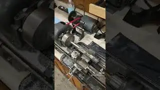 Making motor mount spacers on our Atlas 618 Lathe. Ironhead Sportster. Harley Davidson.