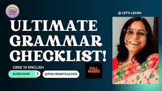🥇 CBSE Class 10 English Grammar | Ultimate Checklist to Score FULL MARKS 💯