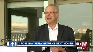 The Cross-Bay Ferry linking downtown Tampa and St. Petersburg is making its return