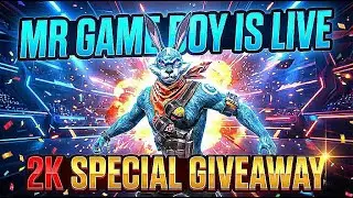 Mr Game Boy Is Live Telugu || Guild Trials And Fun Rooms || 2K Special Giveaway