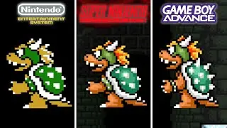Super Mario Bros 3 - Final Boss Comparison (NES vs SNES vs GBA)
