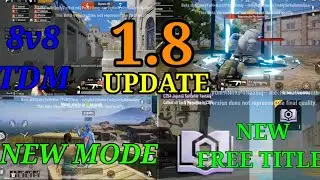 1.8 UPDATE ALL,LEAKS  M7 RP REWARDS FREE EMOTES   8V8 NEW TDM MODE #leaks #pubg #M7#ROYALPASS