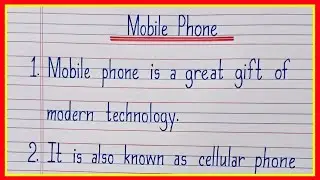10 lines on Mobile Phone in english/Essay on Mobile Phone in english/Paragraph on Mobile Phone