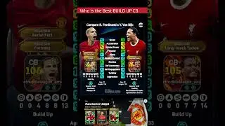 RIO FERDINAND vs VIRGIL VAN DIJK ⚔️ Ultimate Build-Up CB Comparison 💥 #efootball2026 #rioferdinand