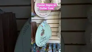 Shop with me at Dollar Tree~Easter Signs ~Flamingo Finds