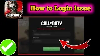 how to fix call of duty warzone mobile login error? Fixed! login problem in cod warzone mobile