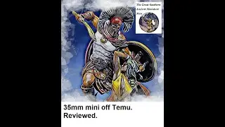 35mm Greek hero v Medusa.  Review of miniatures  off Temu