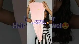Microfiber🛀Hair😍Wrap Towel Review #hairwrap #hairtowel #hairwraptowel #microfibertowel