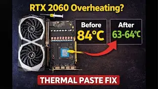 MSI RTX 2060 Thermal Paste Change | Overheating Fix