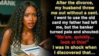 After my husband kicked me out, I used my father's old card. The bank panicked I was shocked when...