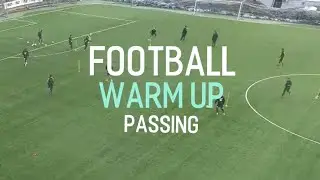 Football / Soccer Warm Up and Drills 20: first touch and passing