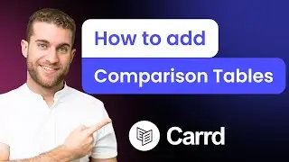 How to add Comparison Tables to Carrd