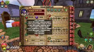 Wizard101:level 130 storm setup with new catacombs gear