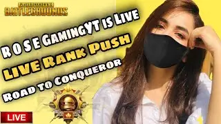PAKISTANI GIRL GAMER IS LIVE |LIVE RANK PUSH |LIVE PUBG CUSTOM ROOMS |R O S E GAMINGYT #PUBGM