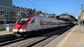 Ausfahrt des (SBB RABDe 500 ICN) beim Bahnhof St. Gallen