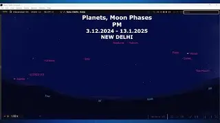 3 12 2024 - 13.1.2025  PM NEW DELHI. PLANETS, MOON PHASES