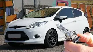 How to install a new headlight bulb on a Ford Fiesta