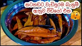 බැනුනුත් වැඩි විවුසුත් වැඩිම මිරිස් බැදිල්ල😄