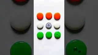 Republic day flags painting on coin||#shorts#republicday #art #shortsfeed#trending #ytshorts #india