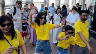 Burj Khalifa Garba Dance | Other side of the Video | Original Footage #garba #burjkhalifa #indain