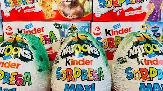 Natoons Maxi Kinder Surprise ASMR Unboxing 