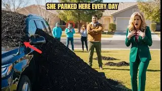 HOA Karen Parked Her SUV on My Lawn Every Day – I Buried It in 3 Tons of Mulch & Watched Her Panic!