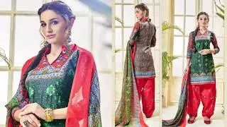 Printed Cotton Dress Materials Under 500 || Latest Unstitched Cotton Materials (2018)