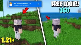 🥰 Download Free Look Pack for MCPE 1.21+ || 360&deg; Camera || MCPE free look mod download 