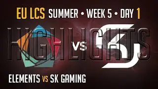 Elements vs SK Gaming HIGHLIGHTS | Week 5 EU LCS Summer Split 2015 S5 | EL vs SK W5