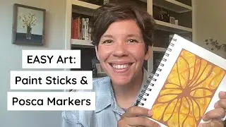 Art Journaling Tutorial with Posca Markers & Paint Sticks | Easy Art Step by Step for Beginners