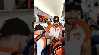 SRH CREW AND FAMILY SPOTTED ON PLANR TO MUMBAI!!!
