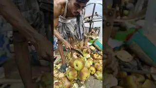 Special palm Fruit Ice Cutting Skills in India || India street food #shorts