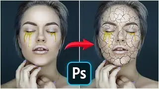 Apply Cracked Skin Effect in Photoshop || Adobe Photoshop Tutorial