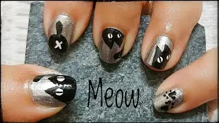 Easy DIY Cat Nail Art in 5 Minutes! 🐾 Step-by-Step Tutorial 😺✨💅