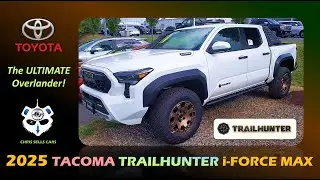 2025 Toyota Tacoma Trail Hunter i-Force Max 4X4 Hybrid Truck Ice Cap Mineral Heated Softex JBL ARB