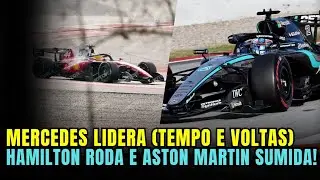 MERCEDES LIDERA SESSÃO | HAMILTON RODA | ASTON MARTIN ATE AGORA NADA | FORMULA 1