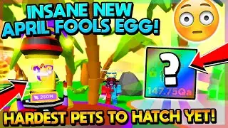 HARDEST PETS TO HATCH EVER!! APRIL FOOLS EVENT!! - Clicker Simulator (Roblox)