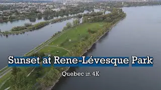 Sunset at Rene-L&eacute;vesque Park, Montreal (Drone 4K)