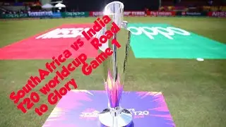 Cricket 19/ T20 worldcup Game1/  SA vs IND Part1/ PS4 gameplay/ Coop with my brother