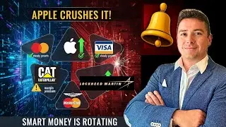 Apple Beats, Defense Explodes & Industrial Rotation! (AAPL, V, MA, CAT, LMT)