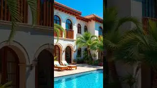 Luxury Mediterranean Villa with Stunning Poolside Design. #dreamhome