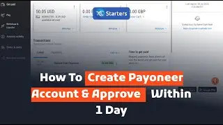 How To Create Payoneer Account & Approve Within 1 Day #payoneer